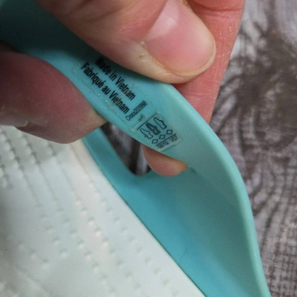 Women's Crocs Swiftwater Slide Sandals Strappy Sports Wear Comfort Blue Size 6 - Picture 8 of 8